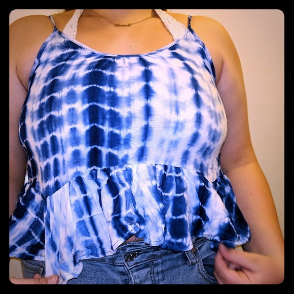 Blue whitewashed tank - Picture 1 of 2